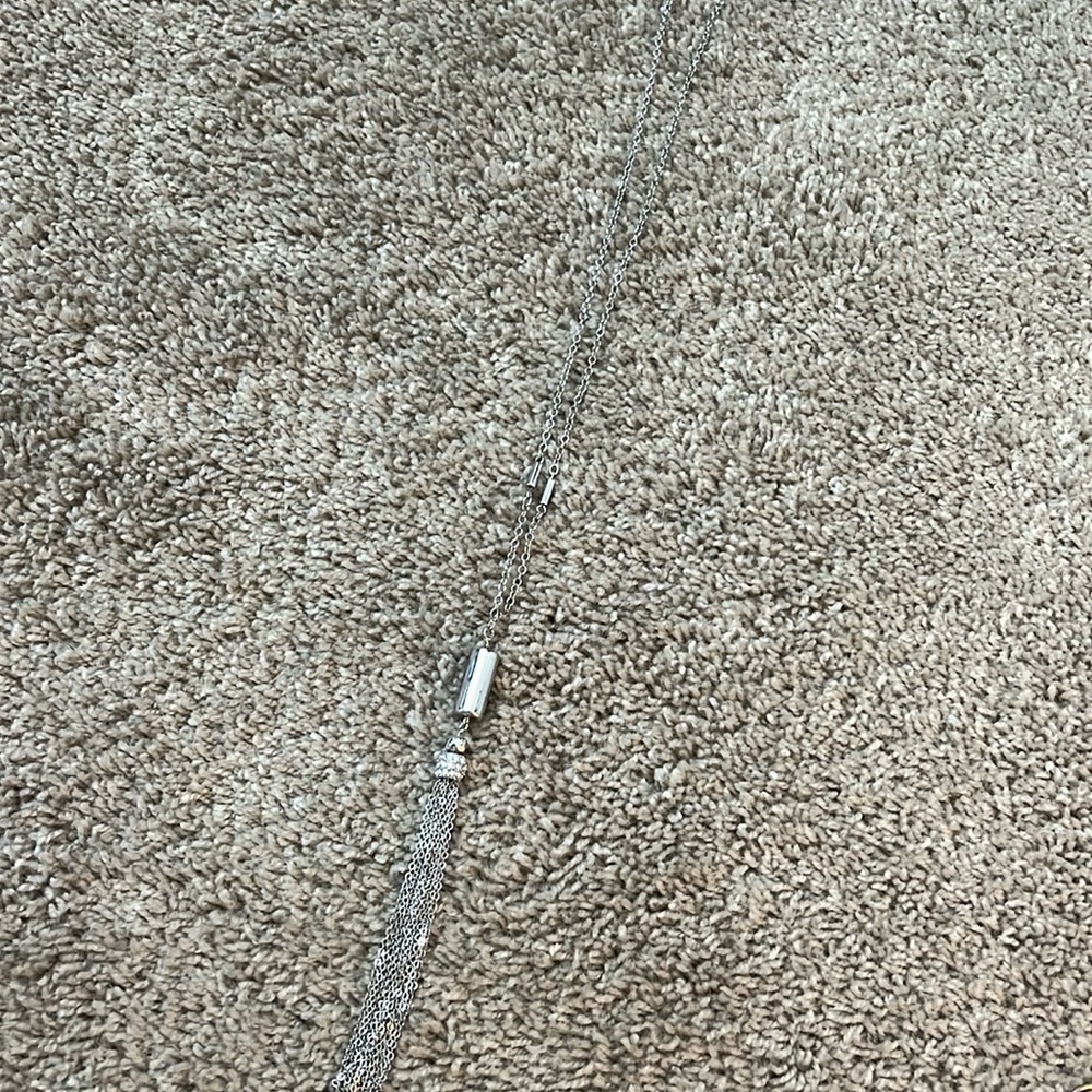 The Limited Silver long necklace